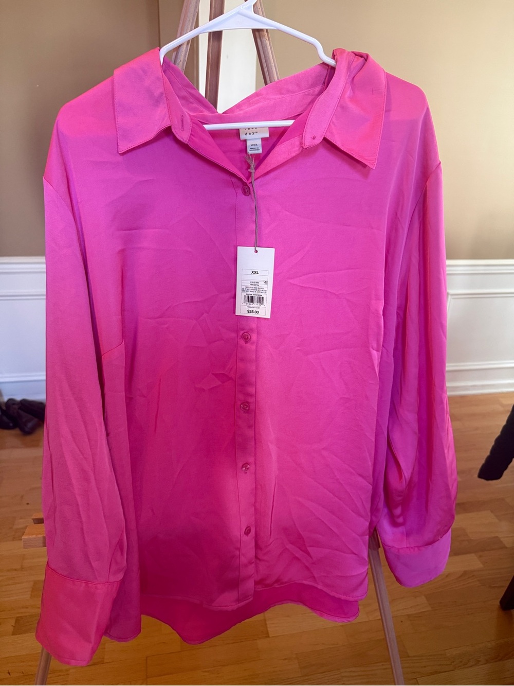 a new day Bright Pink Button-Up Shirt